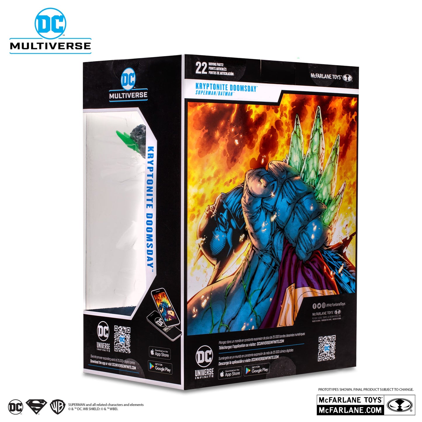 kryptonite doomsday superman batman mcfarlane toys