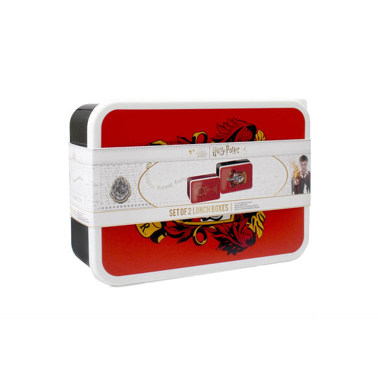 Ensemble de 2 boîtes à lunch Harry Potter - Gryffondor