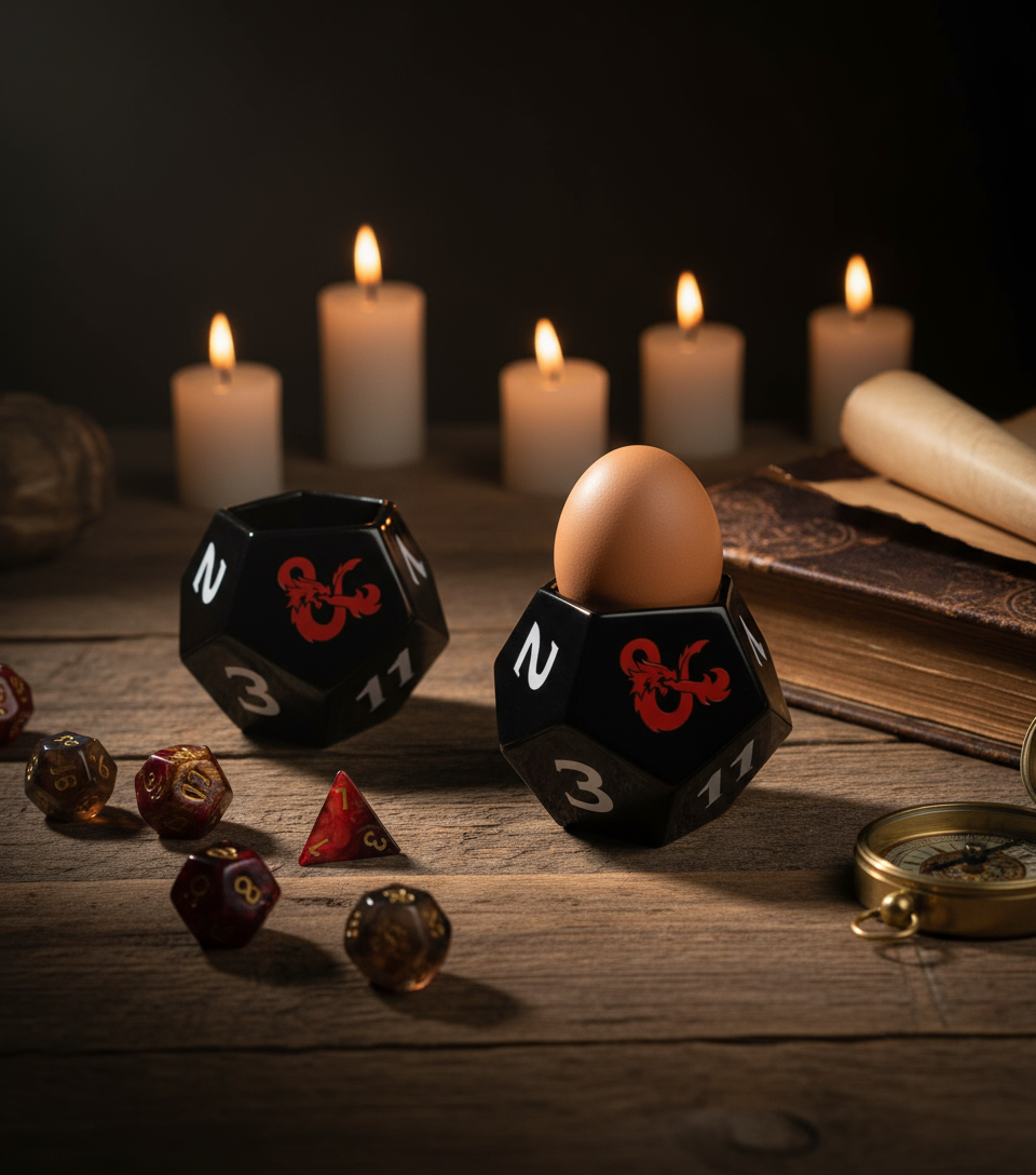 Dungeons & Dragons D20 Würfelförmiger Eierbecher
