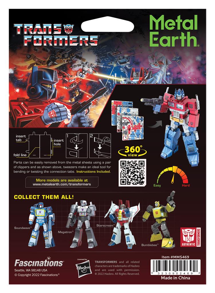 transformers-optimus-prime-metal-earth