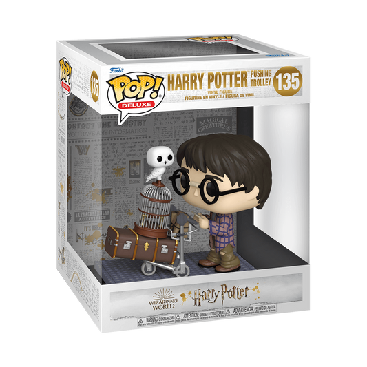 pop deluxe harry potter pushing trolley 135