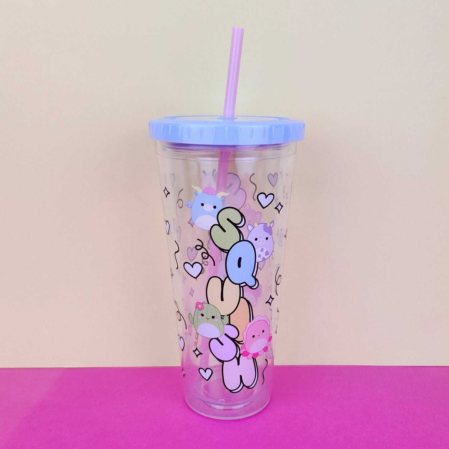 Squishmallows – Mallow Days Gobelet et Paille | Blueprint Collections – vue 3