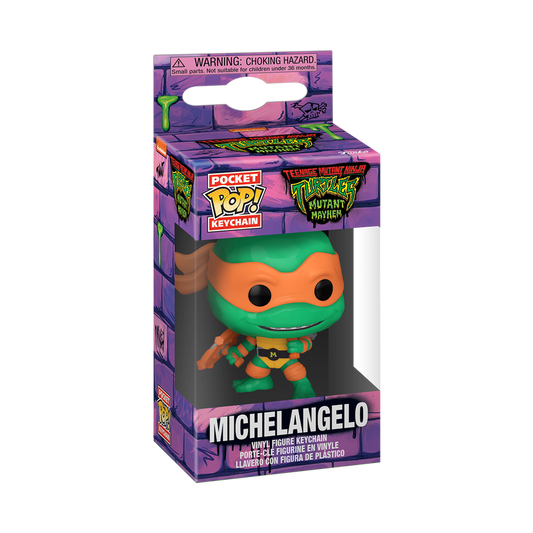 pop keychain michelangelo mutant mayhem