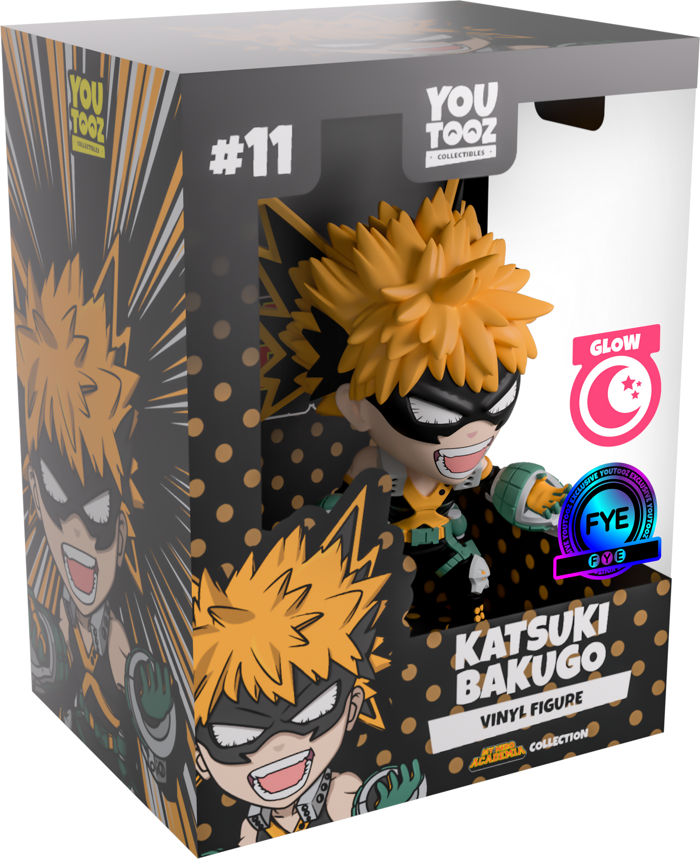 Im Dunkeln leuchtender Katsuki Bakugo