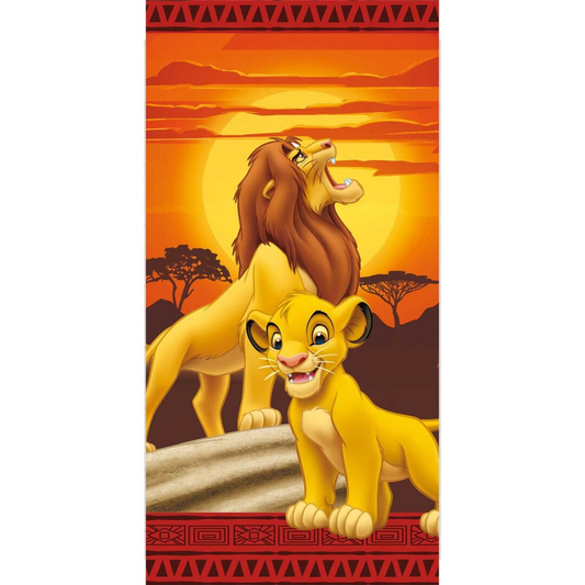 DISNEY Le Roi Lion Serviette de Plage 100% Coton 70x140cm