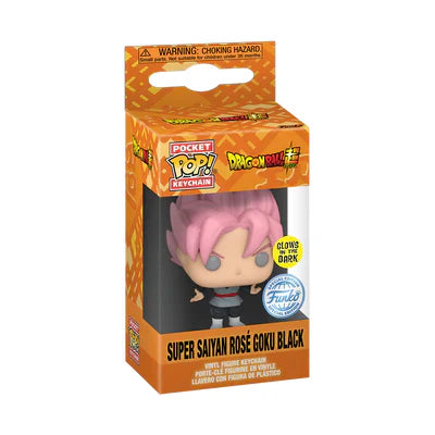 Pop! Raktų pakabukas Super Saiyan Rosé Goku Juodas (Švytintis)