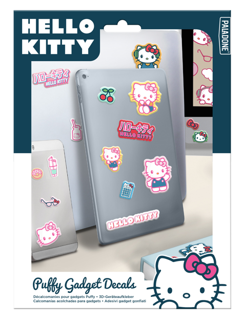 Samolepky na vychytávky Hello Kitty - Puffy - PŘEDOBJEDNÁVKA*