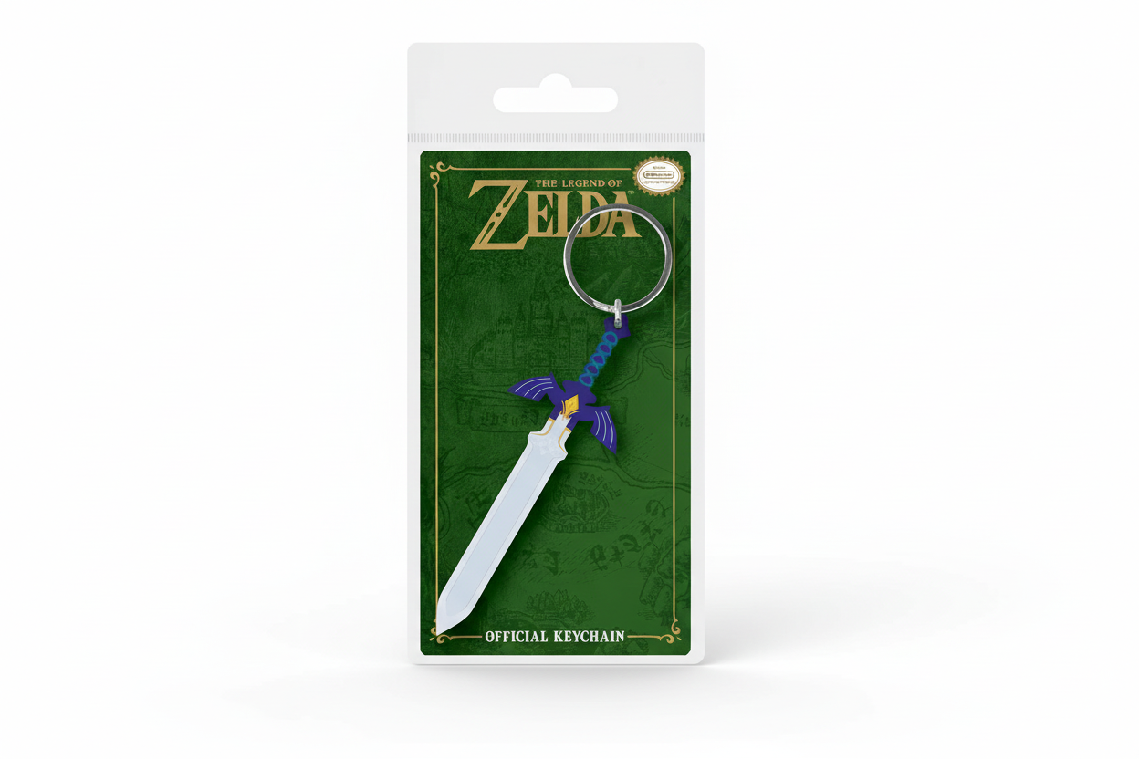 ZELDA Porte-Clés Caoutchouc Master Sword