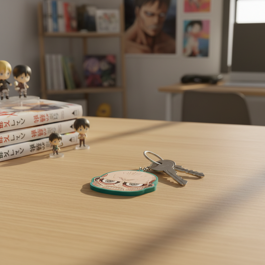 „Attack on Titan“ raktų pakabukas