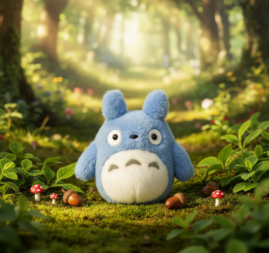 Sinine Totoro plush-mänguasi