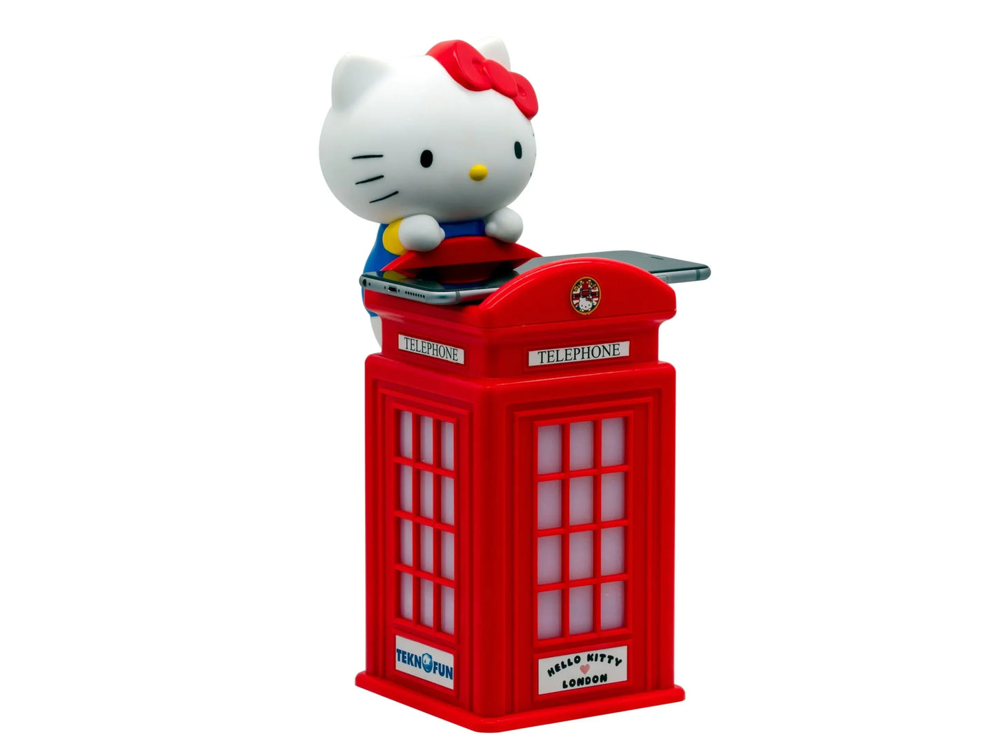 Bezdrátová a USB nabíječka Hello Kitty - telefonní budka