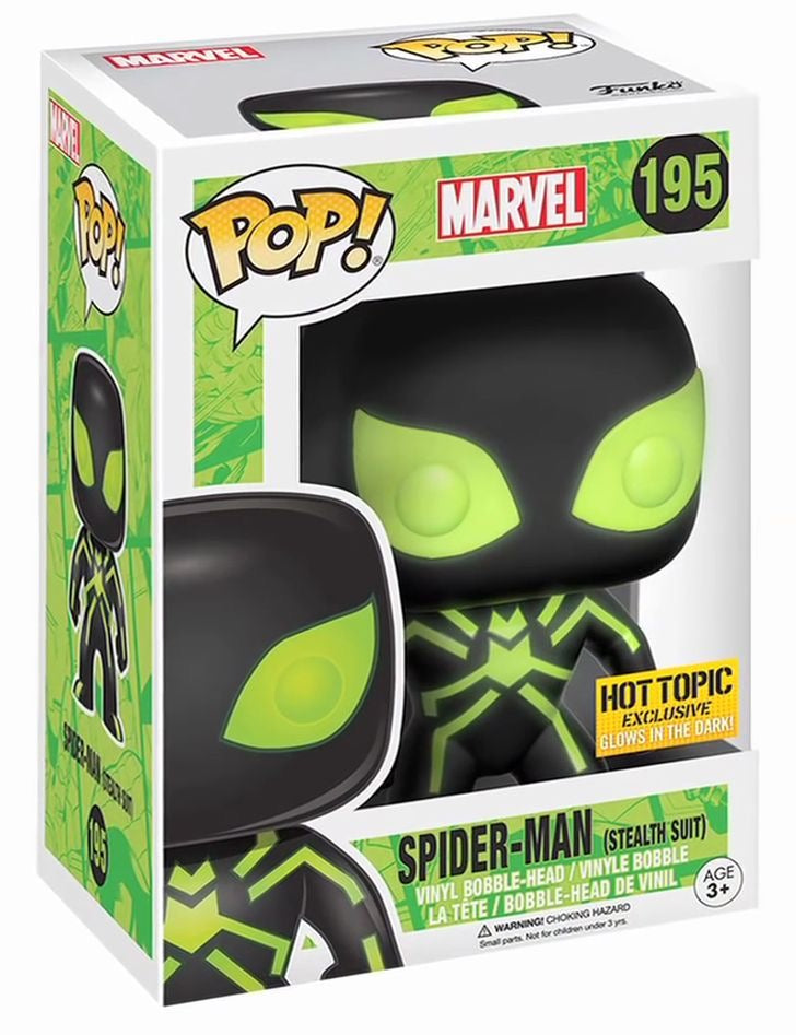 pop spider man stealth suit 195