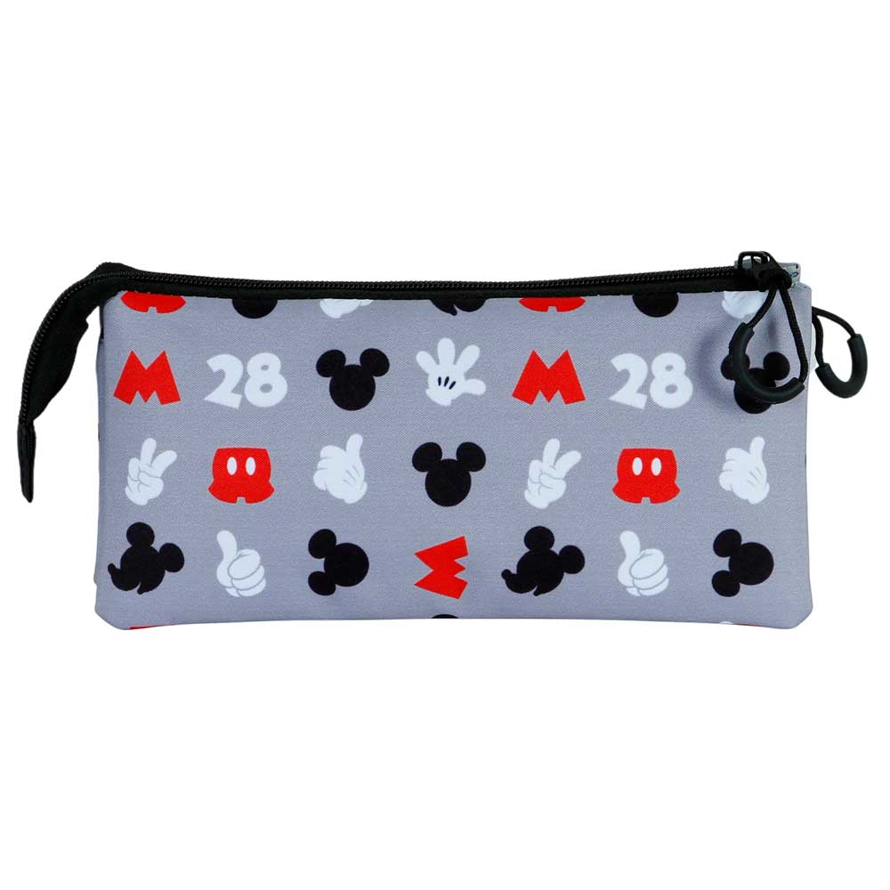 Mickey Mouse Grey-FAN 2.0 Dreifach-Federmäppchen