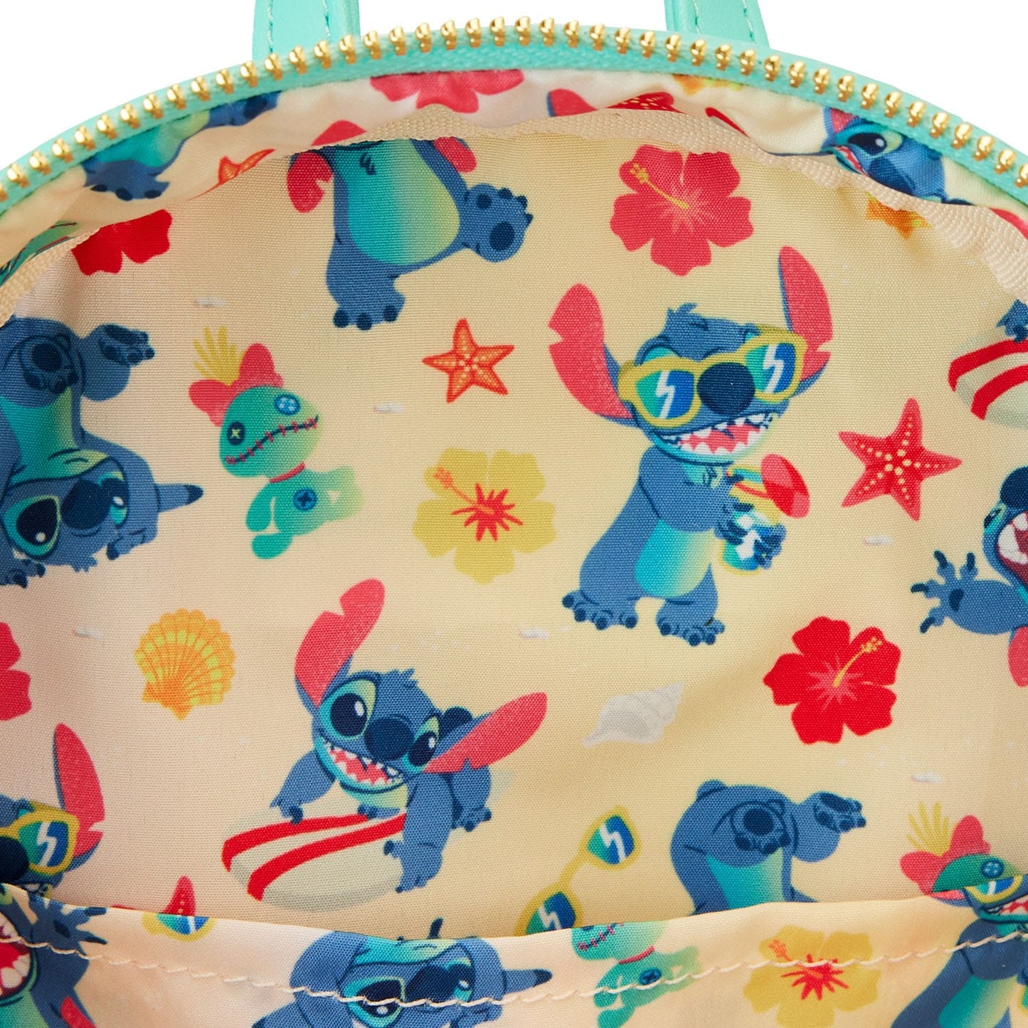 Rucsac mini Lilo și Stitch - Stitch, surpriză de plajă la castel de nisip
