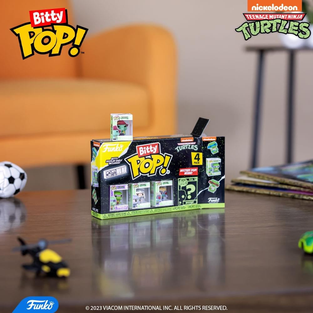 bitty pop teenage mutant ninja turtles 4 pack series 1