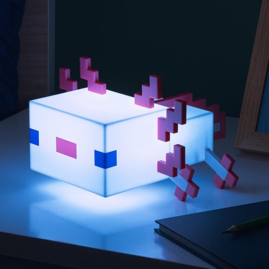 Minecraftová lampa - Axolotl