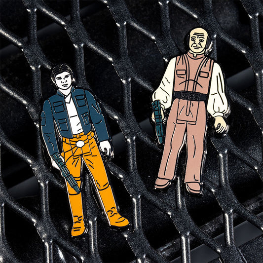 Star Wars Pin Set 1.18 – Han Solo (Bespin Outfit) and Lobot