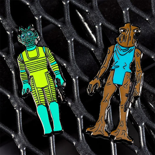 star wars enamel pin badge set 1 7 greedo and hammerhead