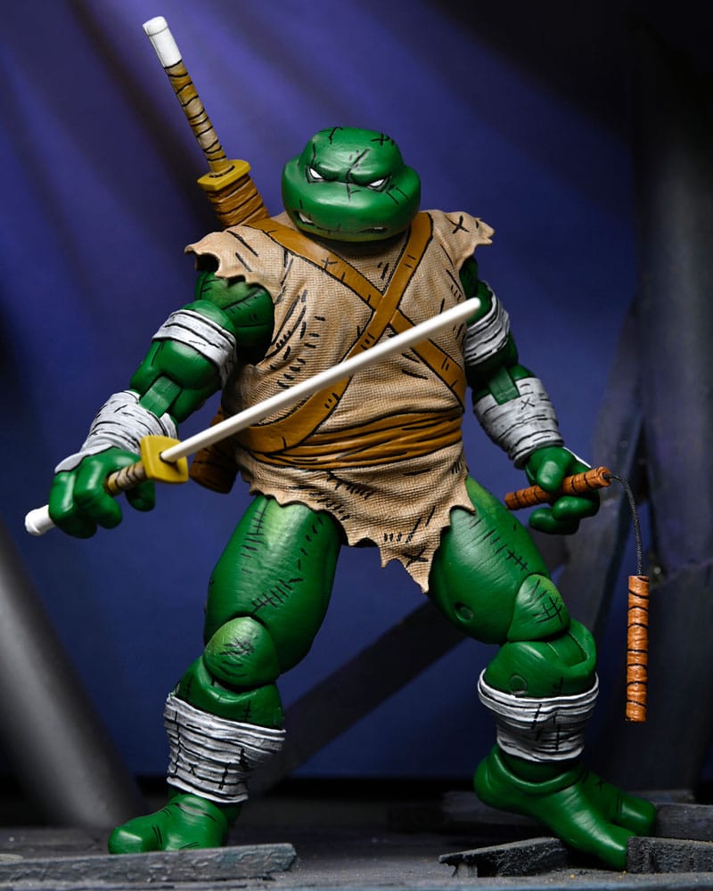 teenage mutant ninja turtles mirage comics 7 scale action figure michelangelo the wanderer neca