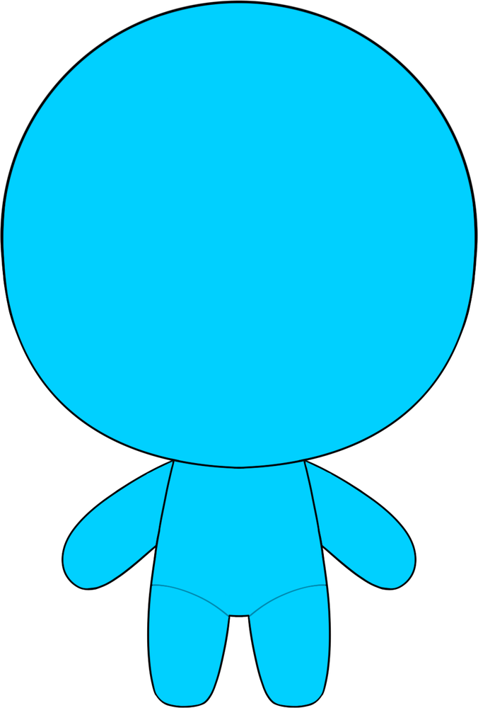Blauer Schlüsselanhänger
