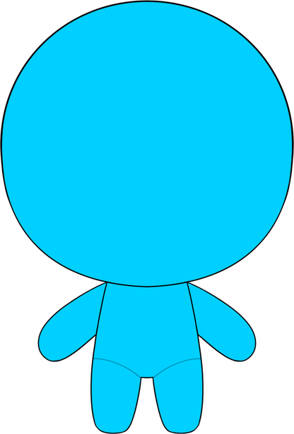 Blauer Schlüsselanhänger