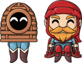 Manor Lord & Basket Man Monitor Buddiez