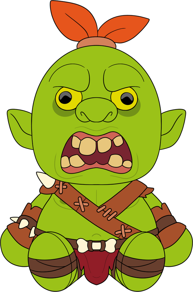 Leuchtender Ork Plüsch (23cm)
