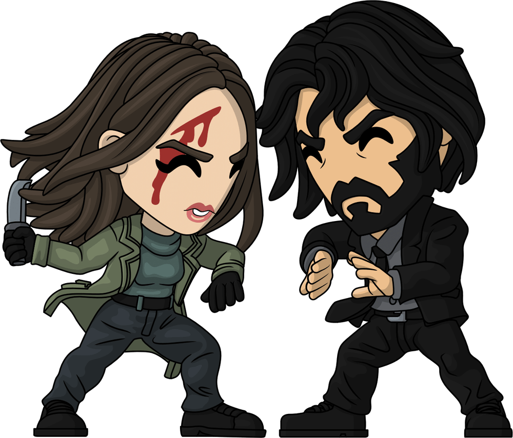 Die Ballerina und John Wick