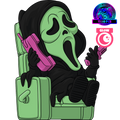 Glow in the Dark Ghost Face Lounging