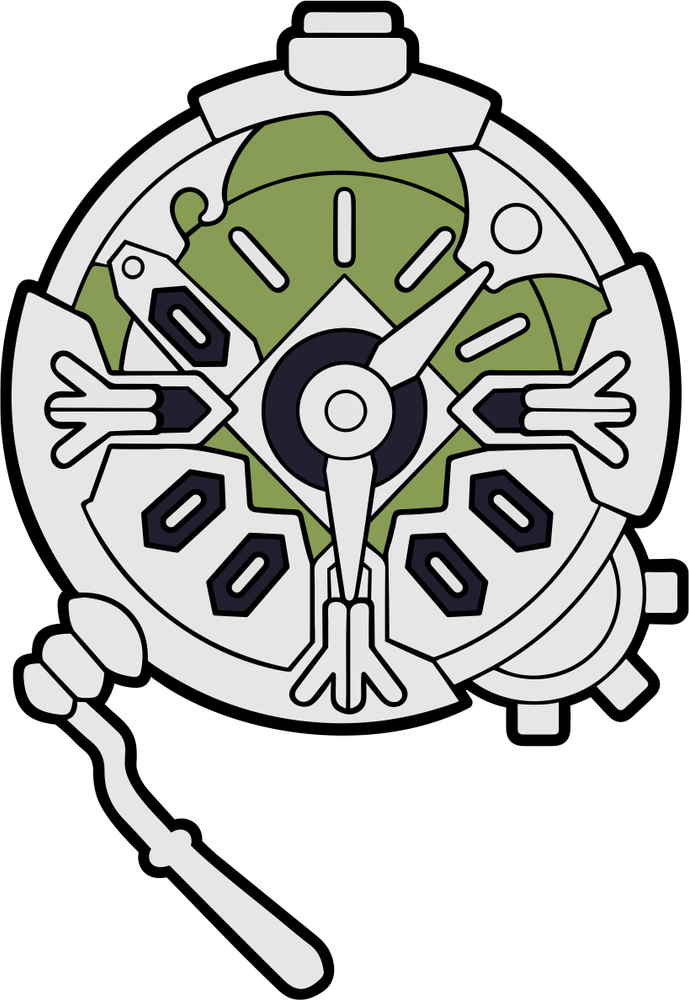 Ekko Stoppuhr-Pin