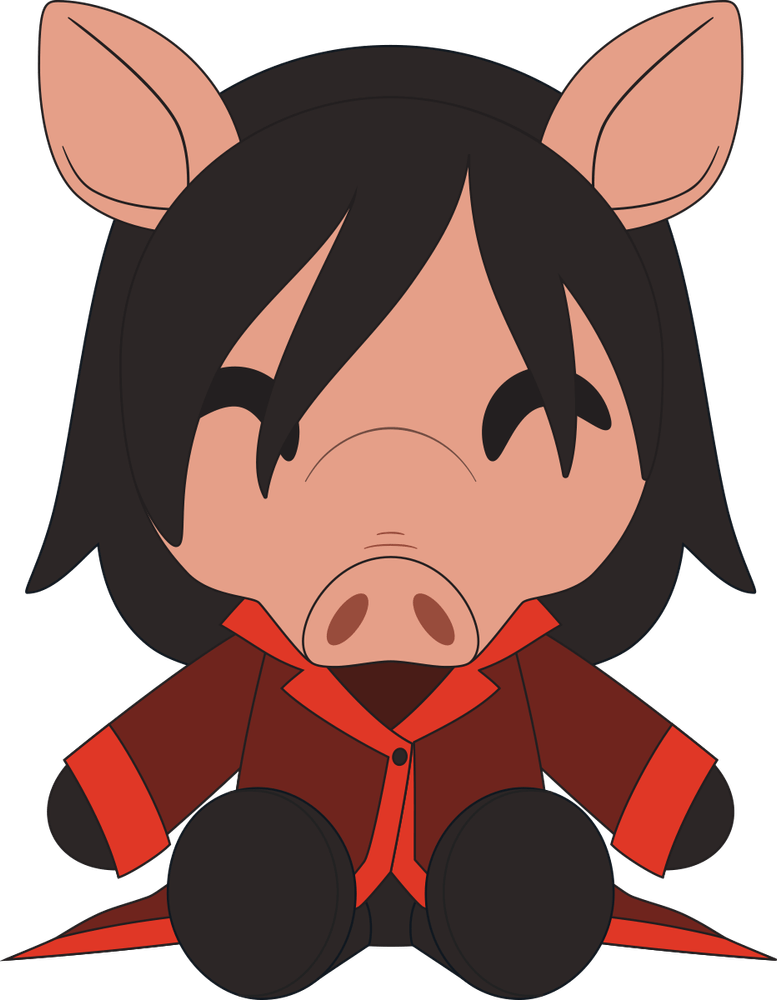 Plüschtier Schweinekopf (23 cm)
