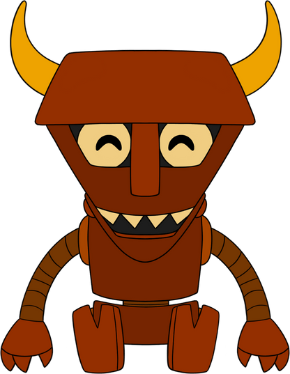 Robot Devil Plush (9in)