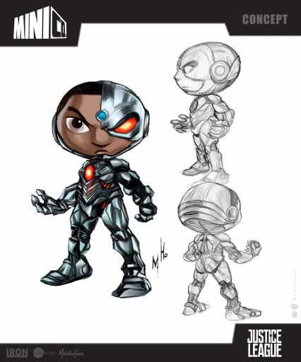 Figurine Cyborg - Justice League - Mini Co.