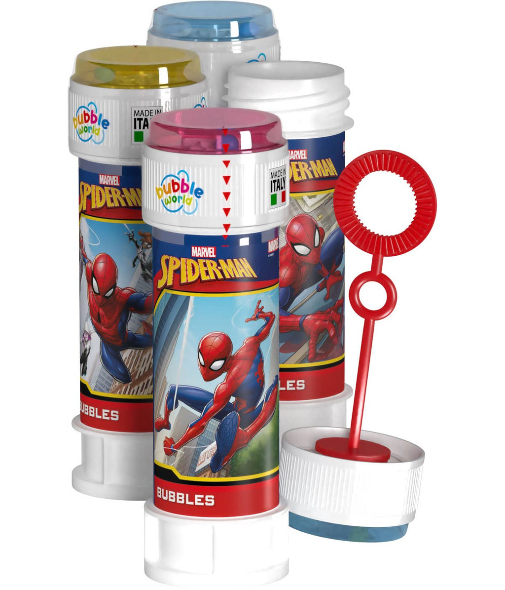 Coffret bulles de savon Spider-Man Marvel – Présentoir 36 flacons 60 ml Bubble World