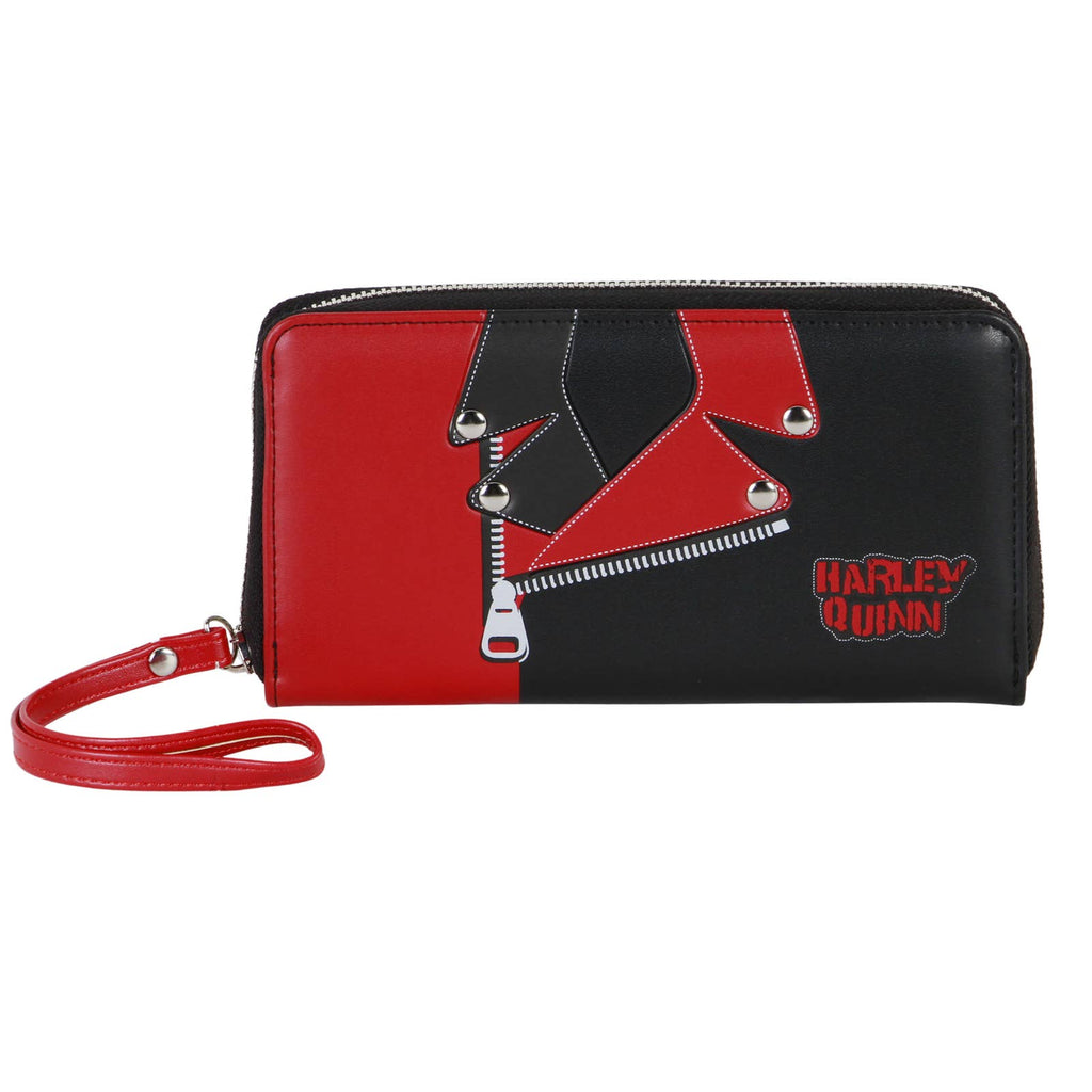 DC Comics Harley Quinn Essential Jacket-Wallet, Black