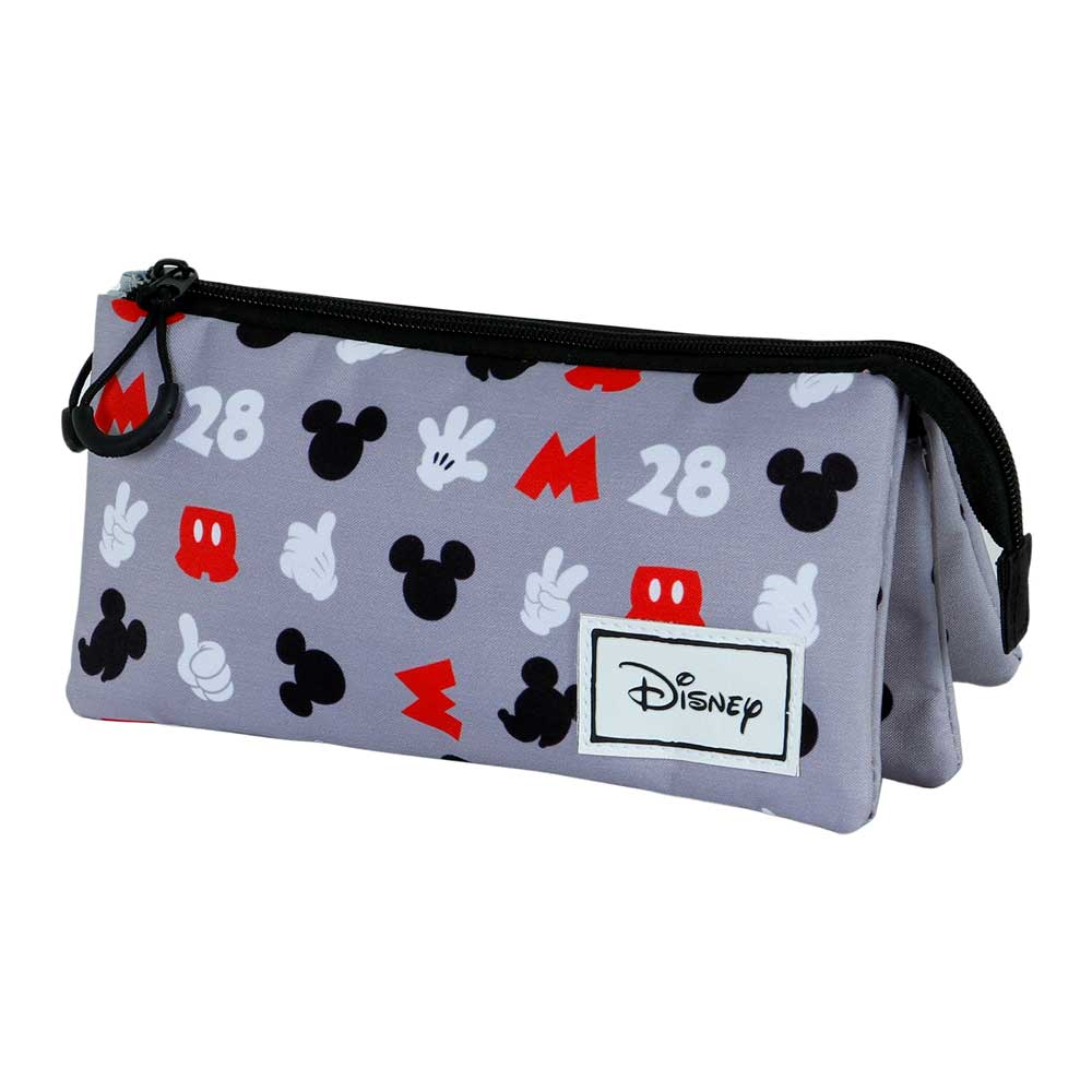 Mickey Mouse Grey-FAN 2.0 Dreifach-Federmäppchen