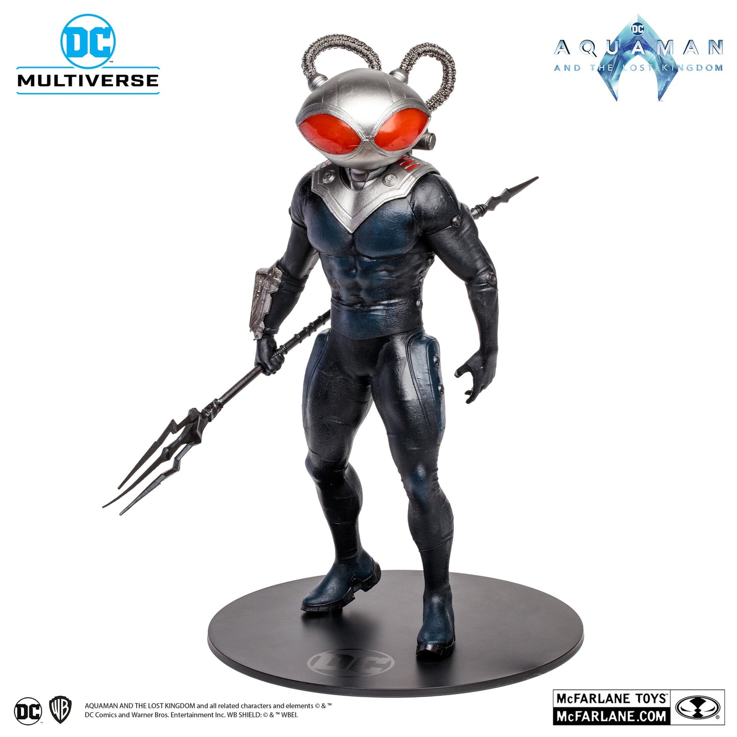 black manta aquaman and the lost kingdom 12 pvc statue mcfarlane toys