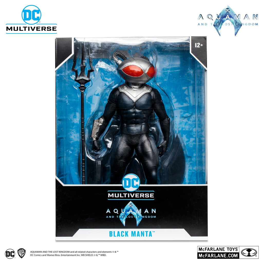 black manta aquaman and the lost kingdom 12 pvc statue mcfarlane toys