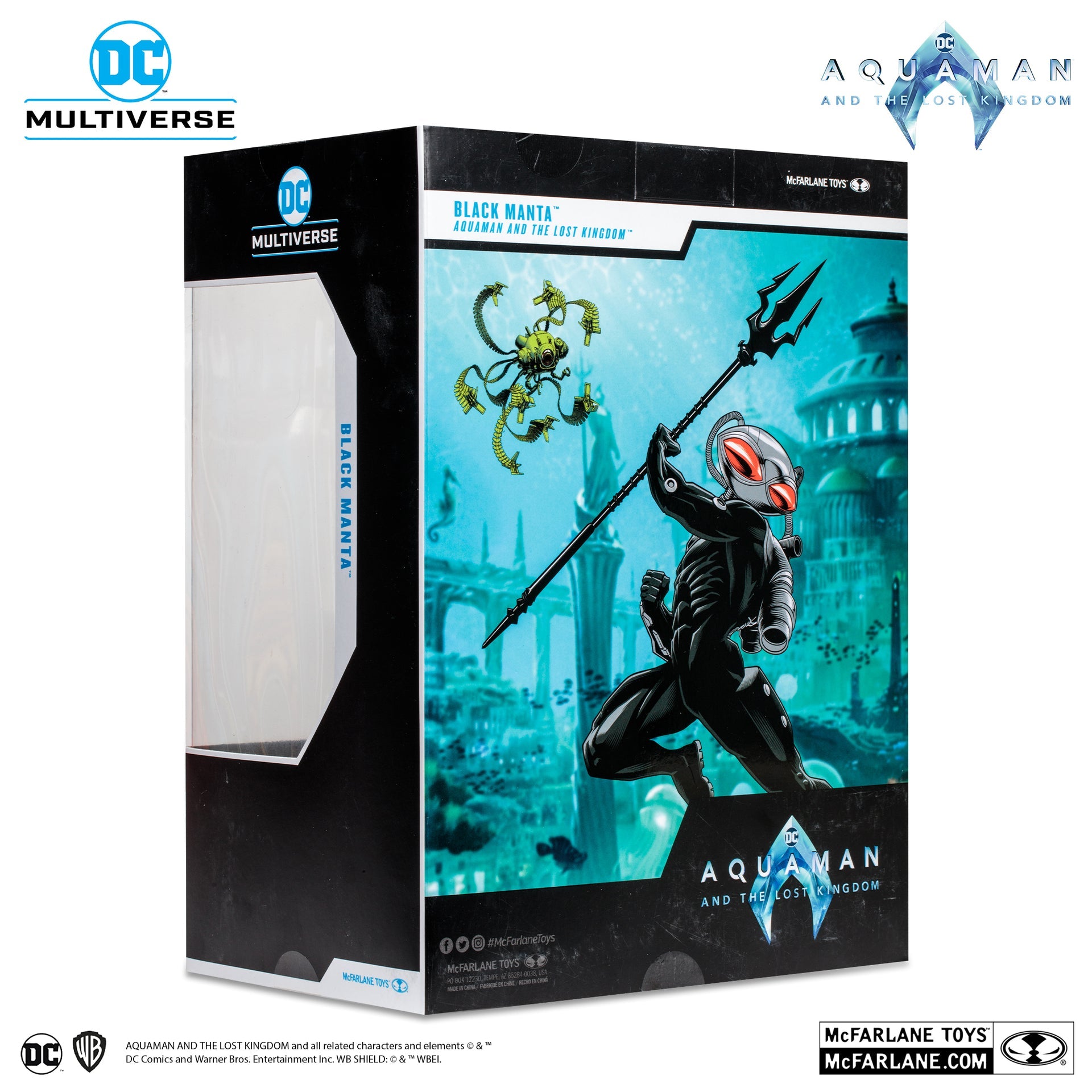 black manta aquaman and the lost kingdom 12 pvc statue mcfarlane toys