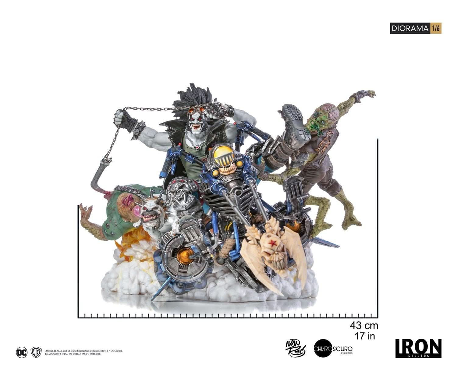Statue Lobo 1/6 Diorama - By Ivan Reis - DC Comics