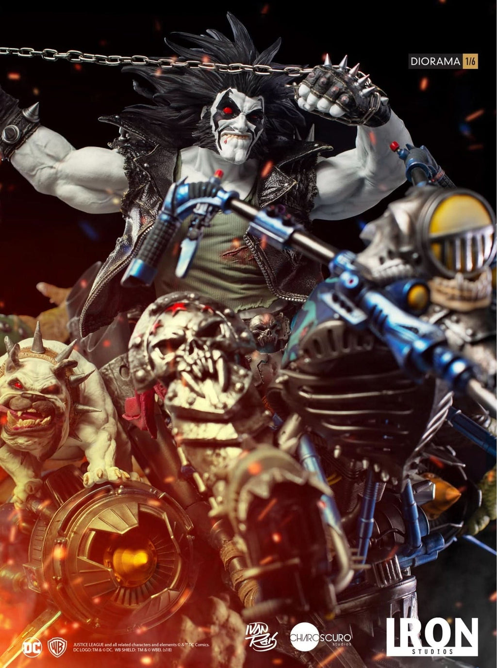 Statue Lobo 1/6 Diorama - By Ivan Reis - DC Comics