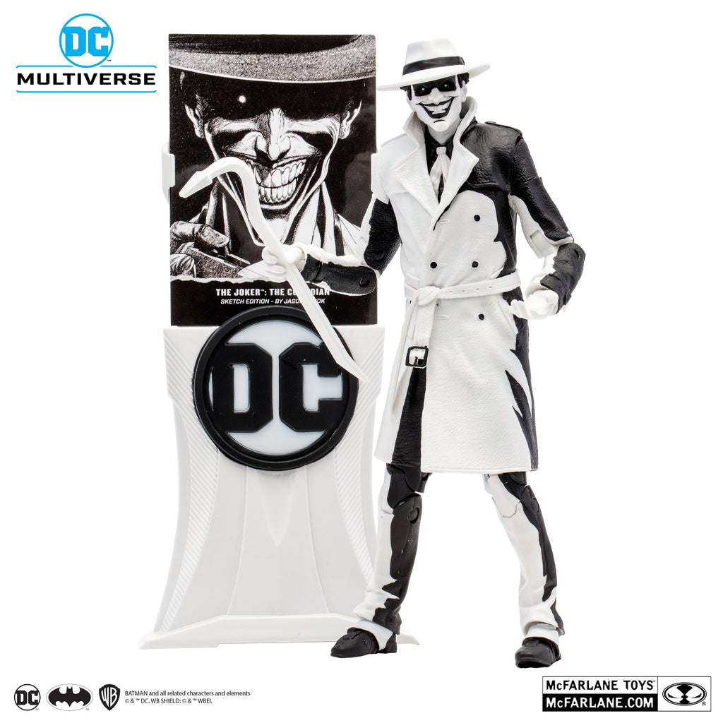 the joker designed by jason fabok sketch edition gold label mcfarlane toys