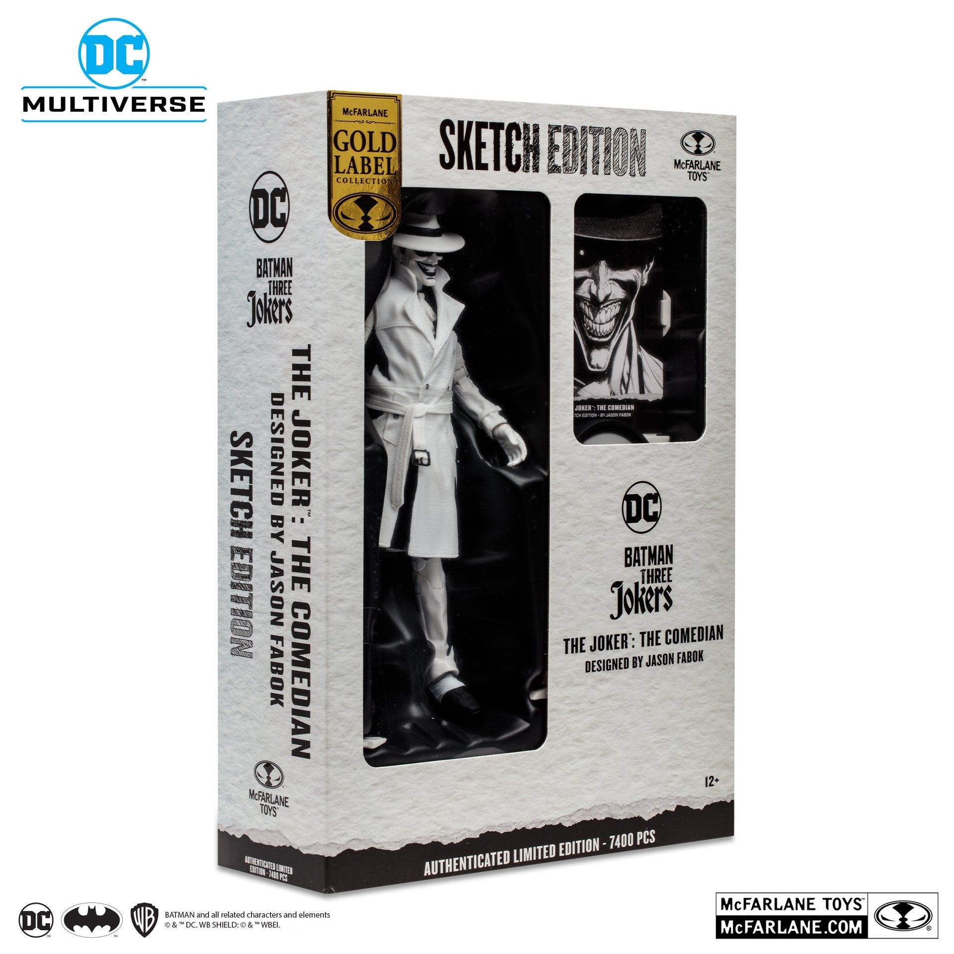 the joker designed by jason fabok sketch edition gold label mcfarlane toys