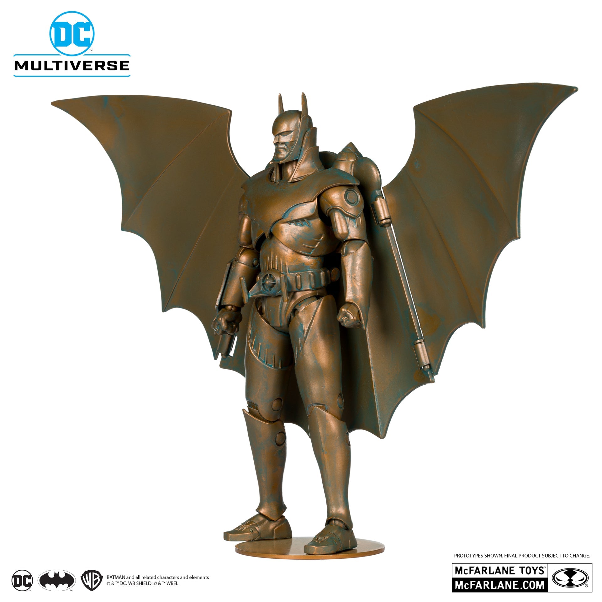 Panssaroitu Batman (Kingdom Come) Patina Edition (kultatarra)