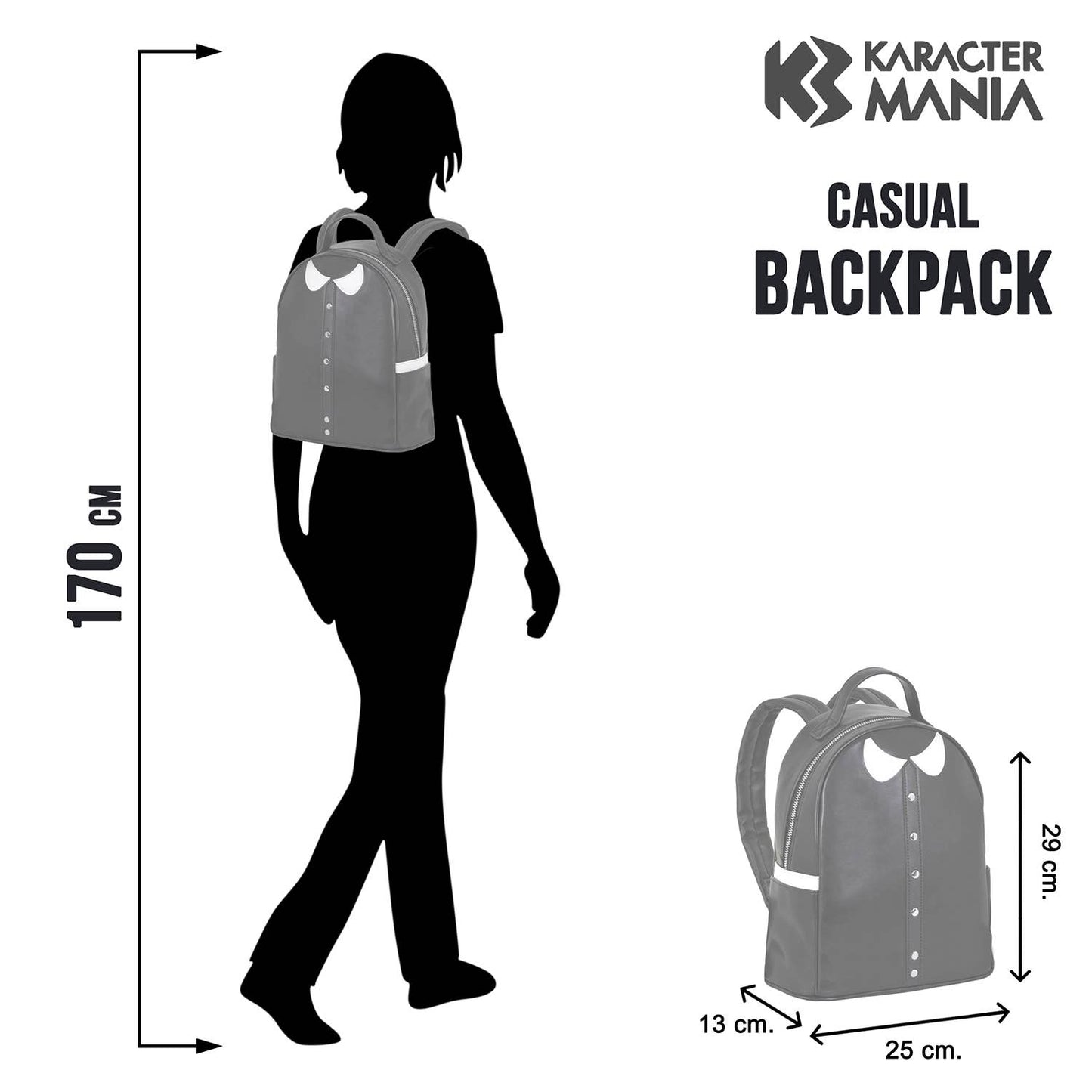Wednesday Varsity Freizeitrucksack, Schwarz