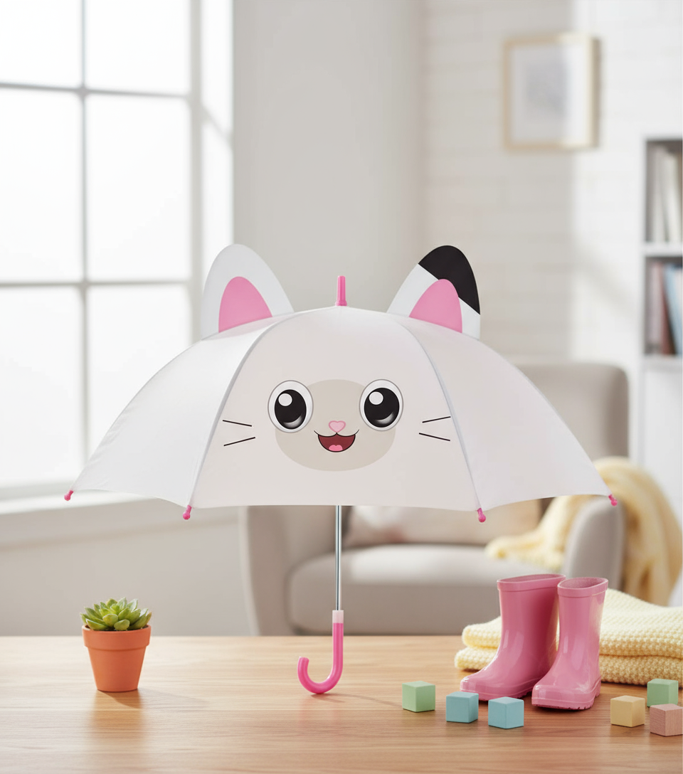 Gabbys Puppenhaus-Regenschirm mit Ohren