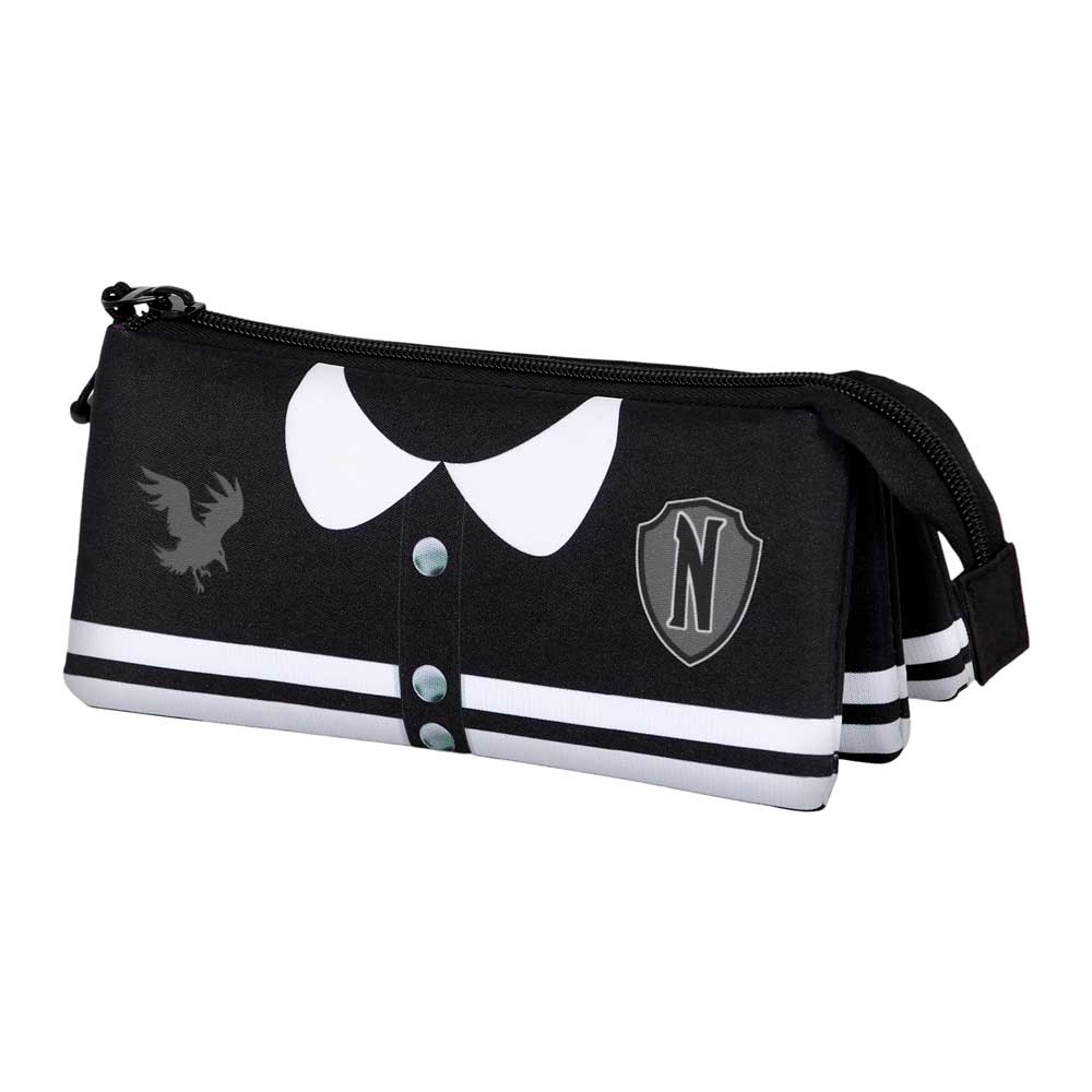 Wednesday Varsity Dreifach-Federmäppchen FAN 2.0, Schwarz