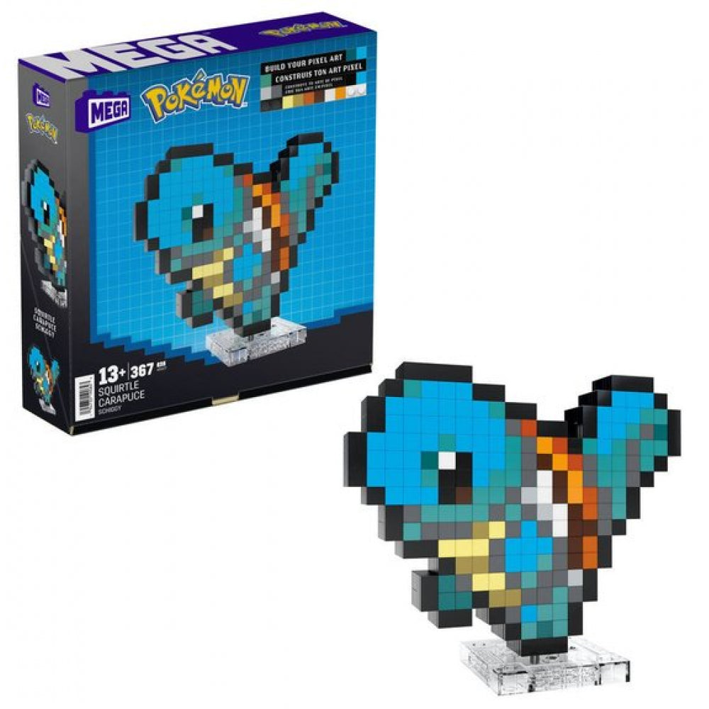 Jeu de construction MEGA Pokémon - Carapuce Pixel Art