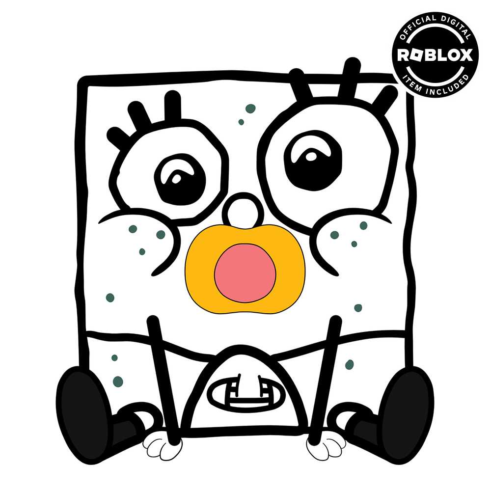 Baby DoodleBob Keychain (5in)