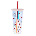 Gobelet – Hello Kitty rose holographique avec paille | Blueprint Collections – vue 1